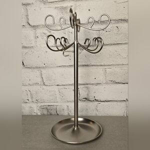 Umbra Studio Metal Jewelry Tree Stand – Modern Tiered Organizer